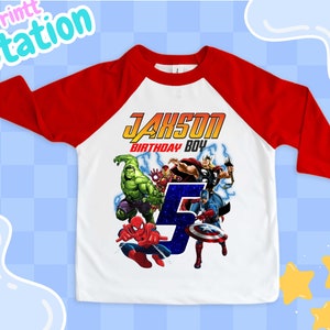 Superhero Birthday Shirt: Personalized Family Party Tee