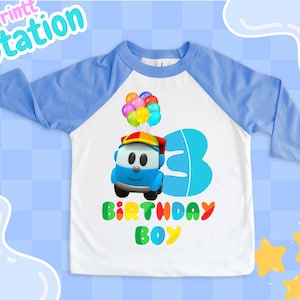 Personalized Truck Birthday Shirt: Matching Family Party Tee