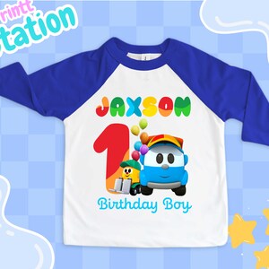 Personalized Truck Birthday Shirt: Little Truck Party Theme, Unisex