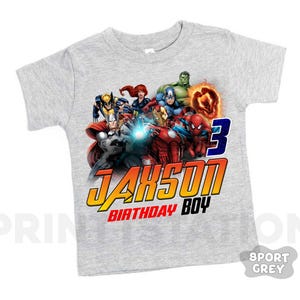 Superhero Birthday Shirt: Personalized Family Party Tee