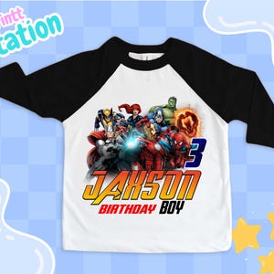 Personalized Superhero Birthday Shirt: Family Matching Party Tee