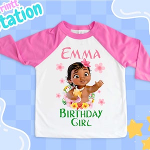 Princess Moana Birthday Shirt, Moana Birthday  Theme Party, Birthday Princess Shirt, Personalized Family Shirt, Unisex Shirt MO03