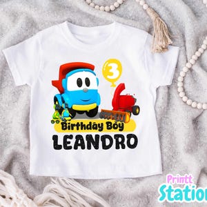 Inspired Truck Birthday Shirt: Personalized Family Matching Tee
