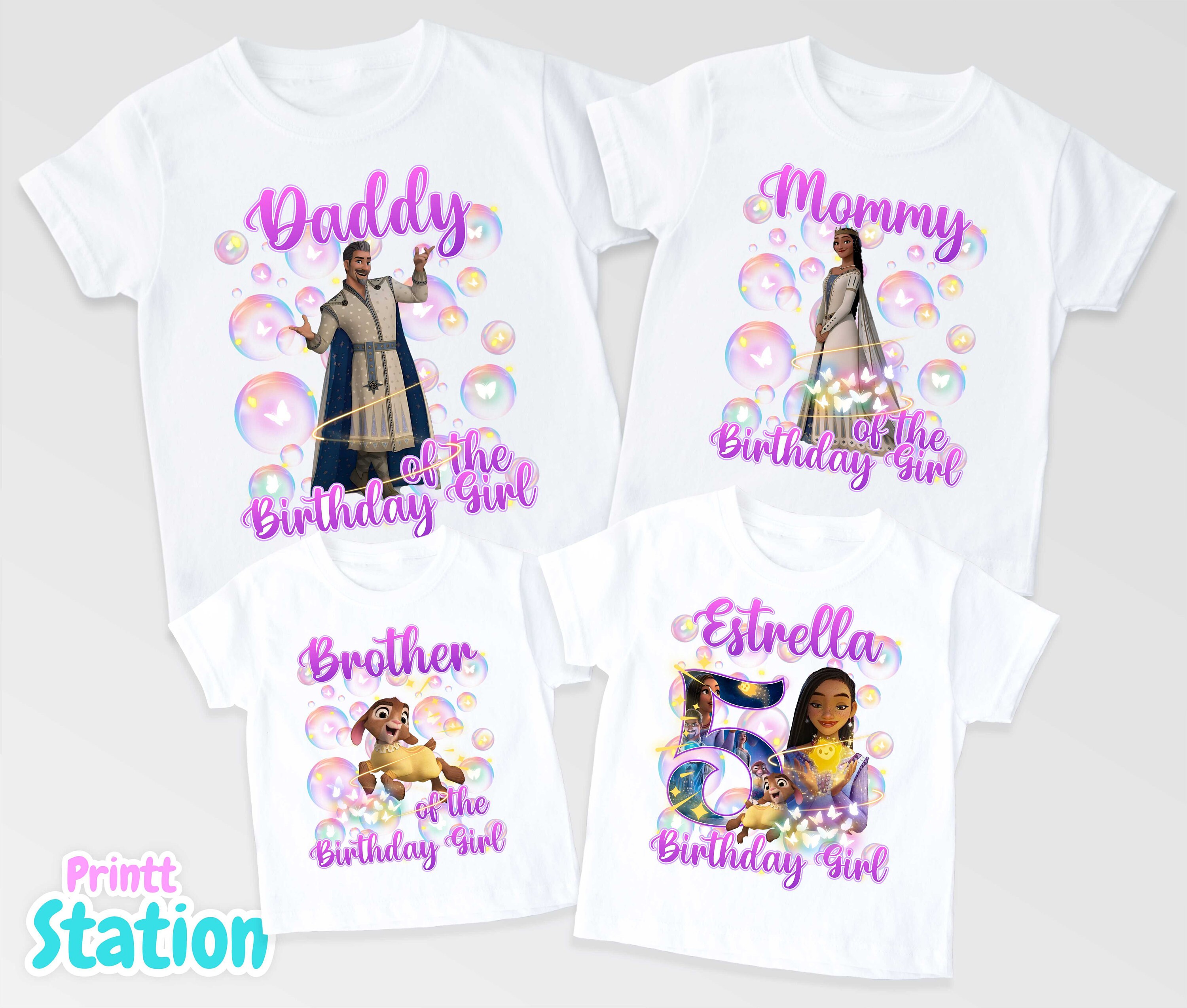 Inspired Wish Birthday Shirt: Personalized Asha Theme, Unisex