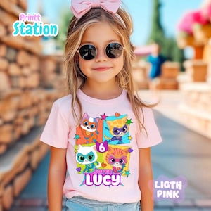 Custom Super Kit Birthday T Shirt, Super Kit Birthday Theme Party Shirt, Personalized Family Shirt, Gift for Girls, Unisex Shirt
