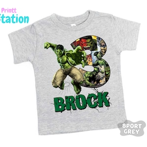 Hulk Birthday Shirt: Personalized Superhero Party Theme