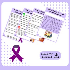 Dementia Communication Cheat Sheet | Printable PDF | How to Talk to Someone with Dementia | Family Guide | Caregiver Resource