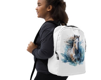 Una preciosa mochila para caballos con colores muy distintivos.