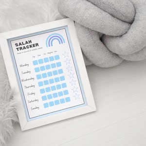 Islamic Salah Tracker, Weekly Salah Tracker, Salah chart, Daily Salah Tracker, Prayer chart for kids, Prayer tracker, Muslim kids, printable