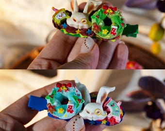 Kawaii Decoden Haarspangen, Decora & Y2K Haaraccessoires, 2er-Set