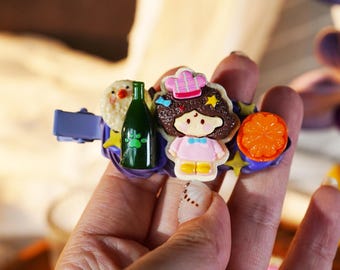 Kawaii Decoden Hair Clips, Decora & Y2K Hair Accessories, Set of 2