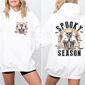 Spooky Season Hoodie, Retro Halloween Hoodie, Spooky Skeleton Hoodie, Spooky Halloween Hoodie, Spooky Fall Hoodie, Halloween Gift for Woman