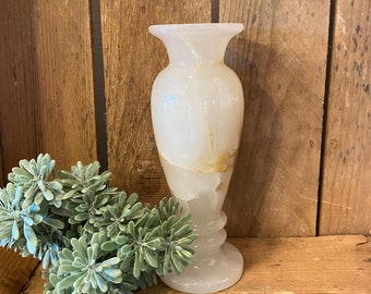 Ivory White Onyx Flower Vase
