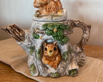 CBK LTD vintage squirrel teapot