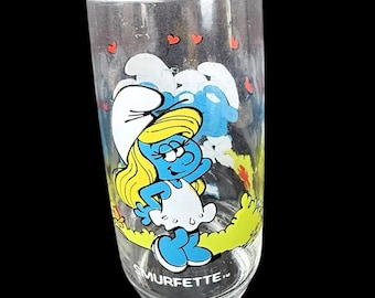 Bicchiere vintage di Puffetta del 1982, capacità 473 ml (16 oz).
