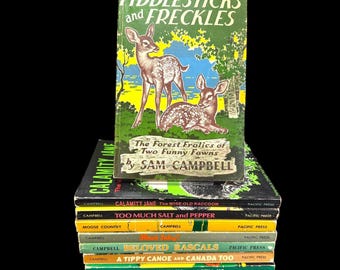 Sam Campbell Forest Life Series Children&#39;s Books 40s-60s Animals SC/PB Lot Of 11