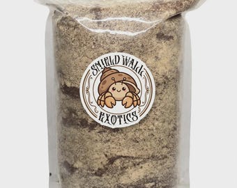 Premium Hermit Crab Substrate – Natural Sand & Coco Fiber Blend with Calcium (1 Gallon / 1 Quart)