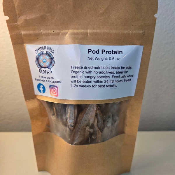 Pod Protein - Freeze Dried Minnows, Isopod Treats!