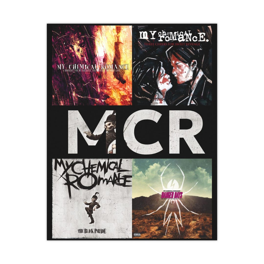 My Chemical Romance Matte Poster | Fan Art Print for Music Lovers, Wall ...