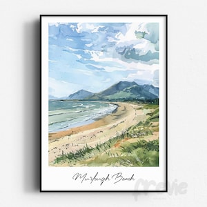 Impression de voyage sur la plage de Murlough, sans cadre, art mural, Irlande du Nord