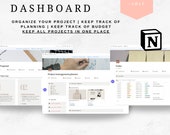 Notion Project Management Templates | Notion Digital Business Dashboard | Kanban Board | To-Do List | Work Planner | Notion Project Planner