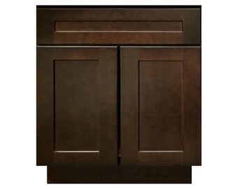 Bathroom Vanity 36 Inch, Espresso Shaker Bathroom 36in W x 34.5in H x 21in D Bathroom Cabinets