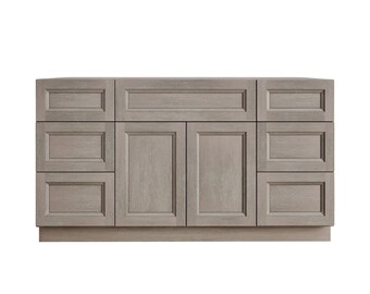 48" Grey Bathroom Vanity for Single Sink, , Single Bowl Sink Base Vanity,  - 48" W x 34.5" H x 21" D