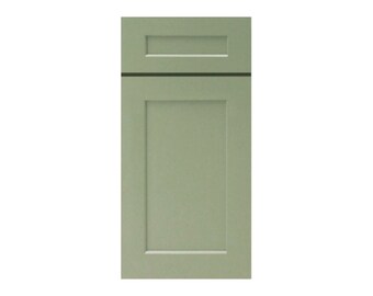 Sage Green Shaker  Kitchen Cabinets  and Bathroom Vanities Door Sample