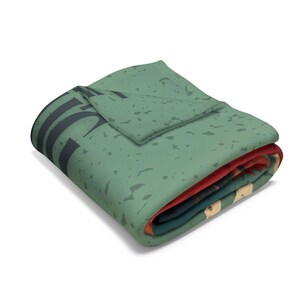 Bear Hug Fleece Throw Spirit Animal Bear Blanket Native American Animal lovers gifts image 5