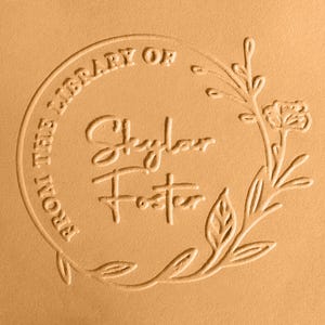 Buch Prägemaschine personalisiert | Individuell Aus Der Bibliothek Der Buchstempel | Bibliothek Präger | Ex Libris | Buchliebhaber Geschenk | Weihnachtsgeschenk