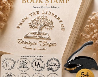 Gold Messing Buch Präge Buch Präge | Ex Libris Bibliothek Stempel | "Custom ""Aus der Bibliothek von"" | Buchliebhaber Geschenk | Graduierung
