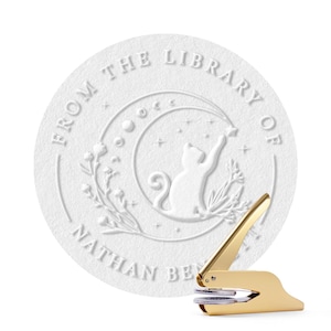 Sello de libro personalizado / Sello de biblioteca personalizado / Sello de biblioteca / Ex Libris / Regalo para amantes de los libros / Regalo de graduación