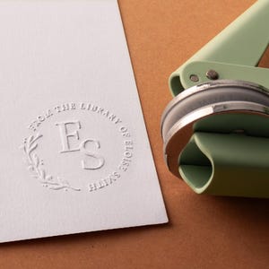 Personalized Book Embosser | Custom From The Library Of Book Stamp | Library Embosser Stamp | Ex Libris | Book Lover Gift | Christmas gift
