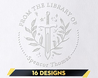 Book Embosser Personalized/Custom Book Stamp/From the Library of Stamp Embosser/Library Embosser /Ex Libris/Book Lover Gift