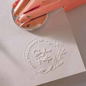 Personalized Book Embosser | Custom From The Library Of Book Stamp | Library Embosser Stamp | Ex Libris | Book Lover Gift | Christmas gift