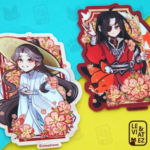 Xie Lian/Hua Cheng matte sticker | TGCF (Heaven Official's Blessing)