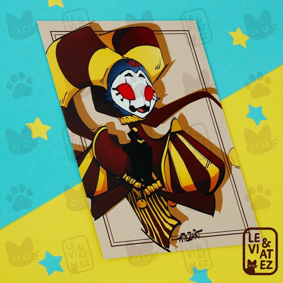 【未開封】Helluva Boss ストラス ピンバッジ（The Circus） CIRCUS AU A6 Prints - Stolas/fizzarolli/angel Dust Circus AU