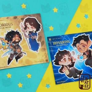 Matte Sticker Sheet - Jayce/Viktor - Jayvik | Arcane
