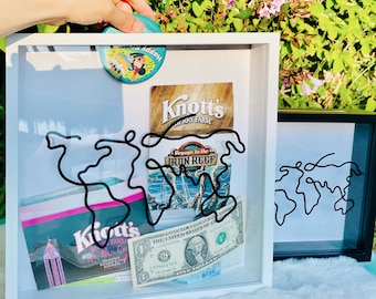 Explorer's Keepsake Box Travel Ticket Memory Frame Amazing Journey Frames