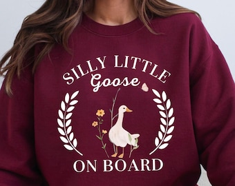 Silly Goose Pregnancy Announcement Sweatshirt, Funny Goose Bump Pregnant Tshirt, Maternity Clothing Gift, First Time Mom Gifts, New Mom