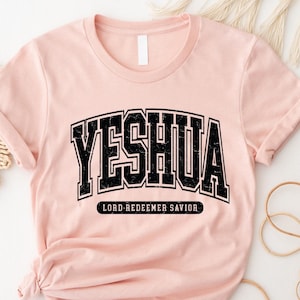 chemise Yeshua vintage, sweat-shirt chrétien Yeshua, sweat-shirt religieux, vêtements esthétiques pour la foi, vêtements de Jésus, pull verset de la Bible