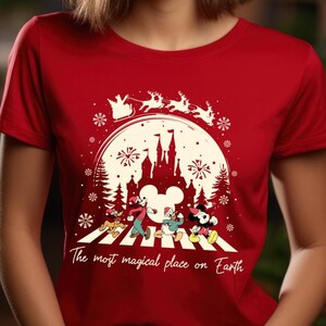 The Most Magical Place On Earth Shirt, Magic Kingdom Christmas, Mickey And Friend Christmas Sweatshirt, Disney Family Christmas Hoodie,