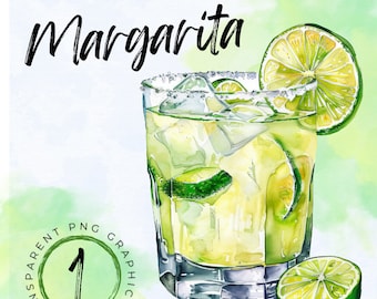 Watercolor Margarita Png | Tequila Png | Midnight Margaritas Png | Cinco De Mayo Png | Drink Margs PNG | Alcohol Label | Summer Png