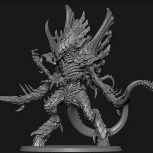 Norn Tyranid Queen 3D-utskriven krigsspelsminiatyr ABS 12k+