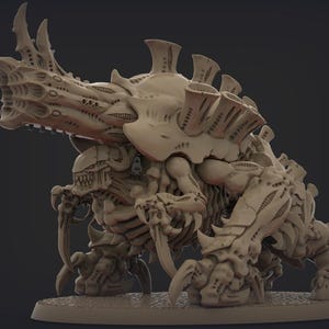 Tyranids exokrina 3D-utskriven krigsspelsminiatyr ABS 12k+
