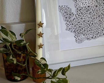 Cyfrowy wydruk stanu Waszyngton w rozkwicie