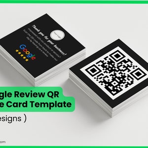 Google Bewertung US Visitenkarte, Danke QR-Code-Karte, Visitenkarte Google Bewertung Kartenvorlage, Google Bewertung Karte, scannbarer Qr-Code