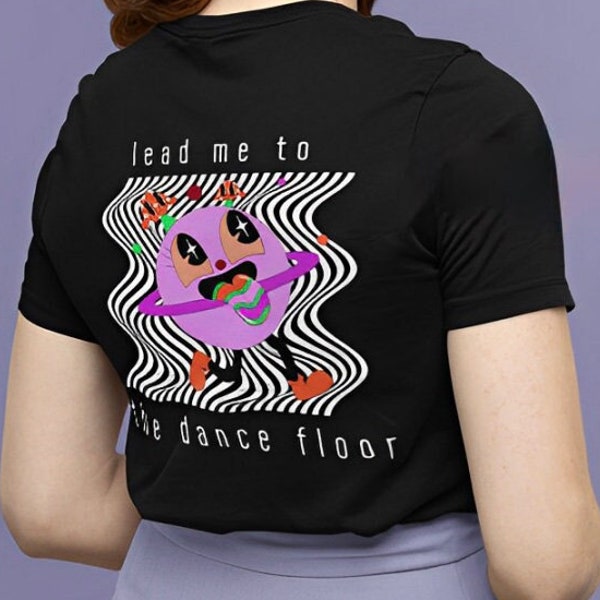 EDM Groove Tee | House Music Shirt | Lead Me to the Dance Floor | DJ Vibes | Rave Wear | Funky Graphic | Festival Shirt | Raver Gift