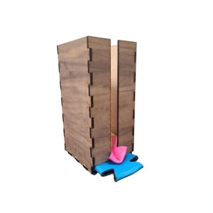 Scatola dispenser Coozie - File modello stampabili e tagliati al laser (PDF) include il file aggiornato - Porta organizer Coozie - Decorazione da parete Pop Soda can