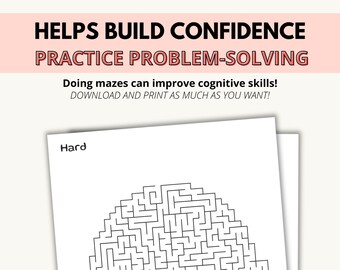 Hard Easter Mazes for Kids, Printable Activity (PDF)